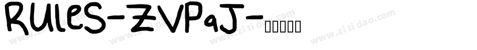 Rules-ZVp9J字体转换