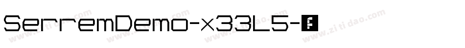 SerremDemo-x33L5字体转换
