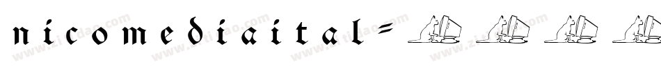 nicomediaital字体转换