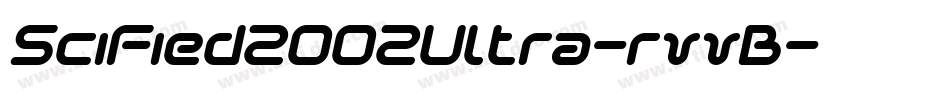 SciFied2002Ultra-rvvB字体转换
