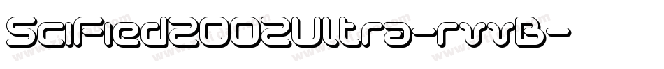 SciFied2002Ultra-rvvB字体转换