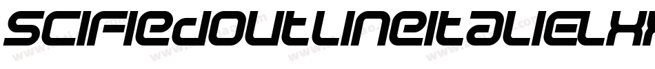 SciFiedOutlineItalic-lxxD字体转换