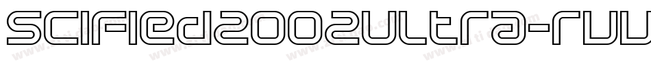 SciFied2002Ultra-rvvB字体转换