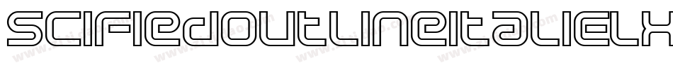 SciFiedOutlineItalic-lxxD字体转换