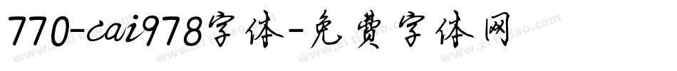 770-cai978字体字体转换