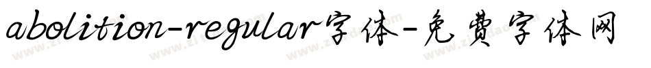 abolition-regular字体字体转换