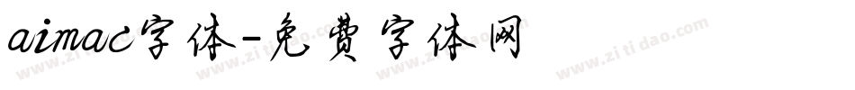 aimac字体字体转换