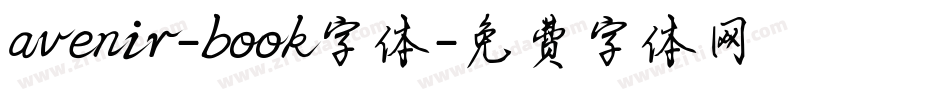 avenir-book字体字体转换