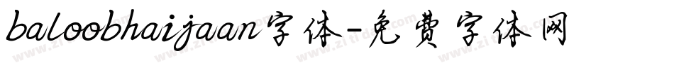 baloobhaijaan字体字体转换