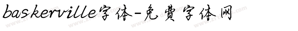 baskerville字体字体转换