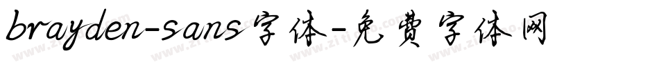 brayden-sans字体字体转换