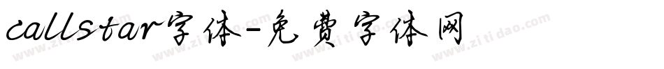 callstar字体字体转换