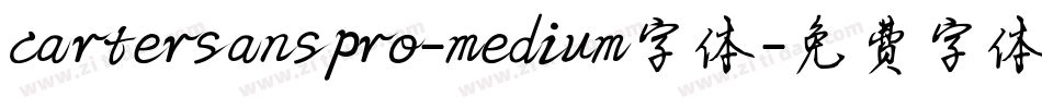 cartersanspro-medium字体字体转换