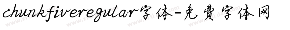 chunkfiveregular字体字体转换