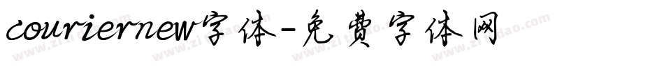 couriernew字体字体转换