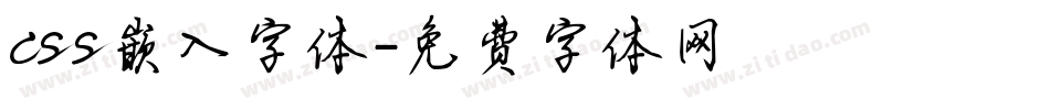 css嵌入字体字体转换