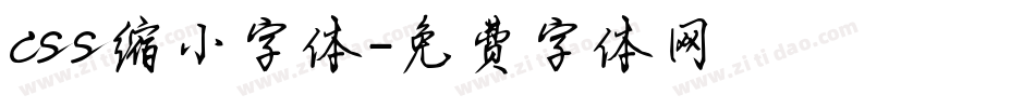 css缩小字体字体转换