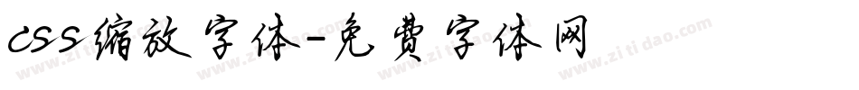 css缩放字体字体转换