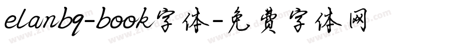 elanbq-book字体字体转换