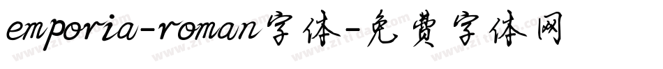 emporia-roman字体字体转换
