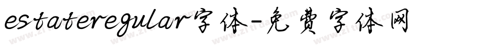 estateregular字体字体转换