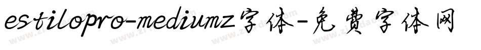 estilopro-mediumz字体字体转换