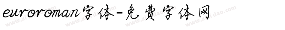 euroroman字体字体转换