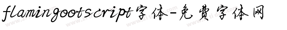 flamingootscript字体字体转换