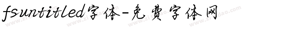 fsuntitled字体字体转换