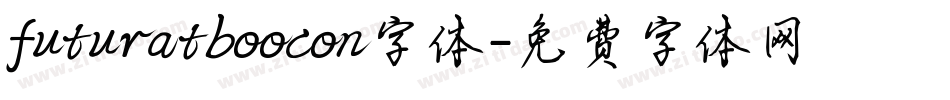 futuratboocon字体字体转换