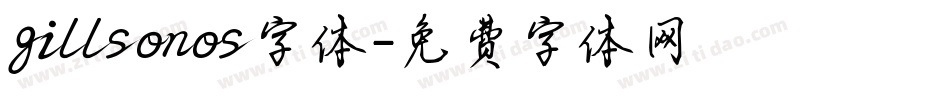 gillsonos字体字体转换