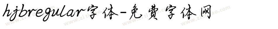hjbregular字体字体转换