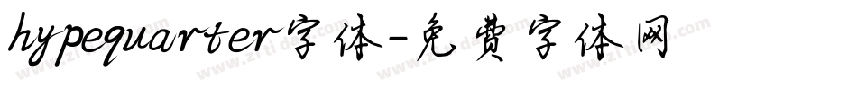 hypequarter字体字体转换