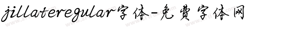 jillateregular字体字体转换