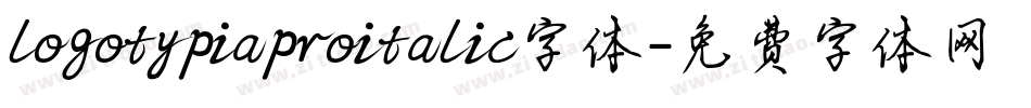 logotypiaproitalic字体字体转换