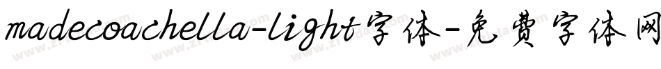 madecoachella-light字体字体转换
