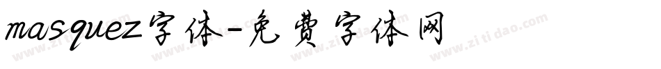 masquez字体字体转换