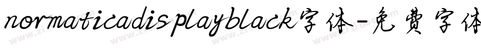 normaticadisplayblack字体字体转换