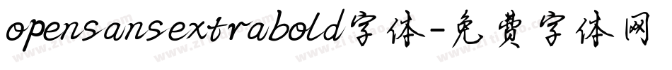 opensansextrabold字体字体转换
