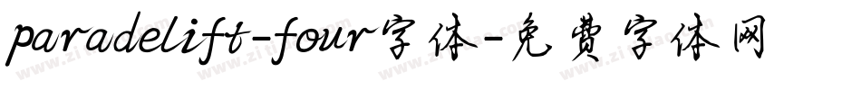 paradelift-four字体字体转换