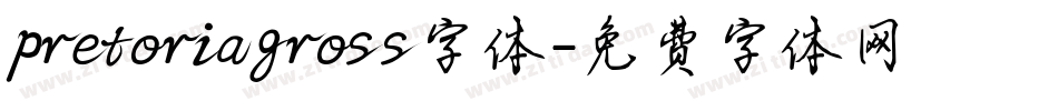 pretoriagross字体字体转换