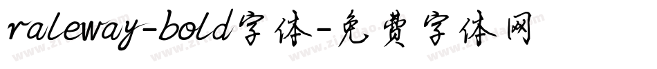 raleway-bold字体字体转换