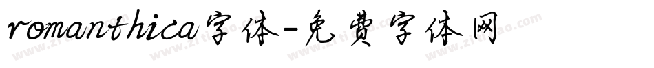 romanthica字体字体转换