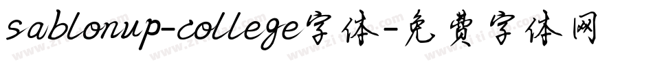 sablonup-college字体字体转换