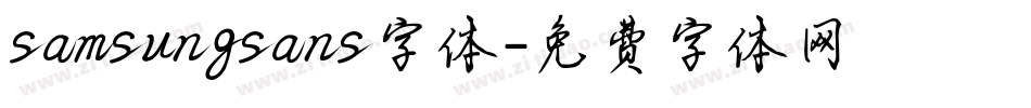 samsungsans字体字体转换
