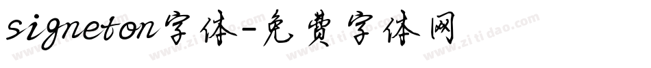 signeton字体字体转换
