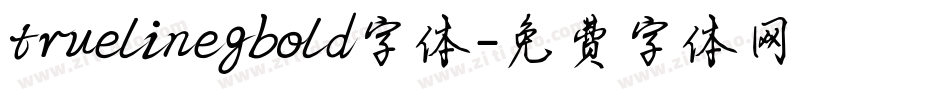 truelinegbold字体字体转换