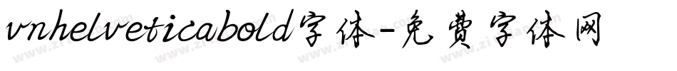 vnhelveticabold字体字体转换