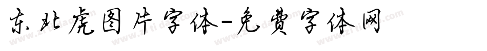 东北虎图片字体字体转换