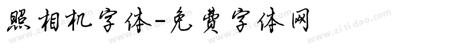 照相机字体字体转换